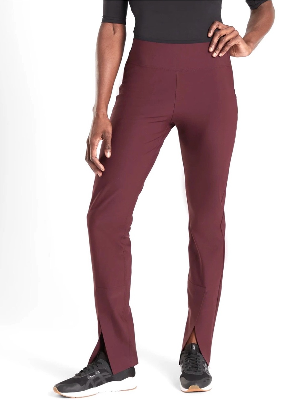 Athleta Interstellar Burgundy Tights Leggings Pants